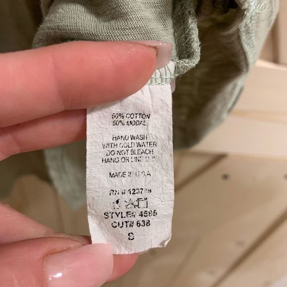 JOLIE || Sage Green Flowy Top - Picture 3 of 5